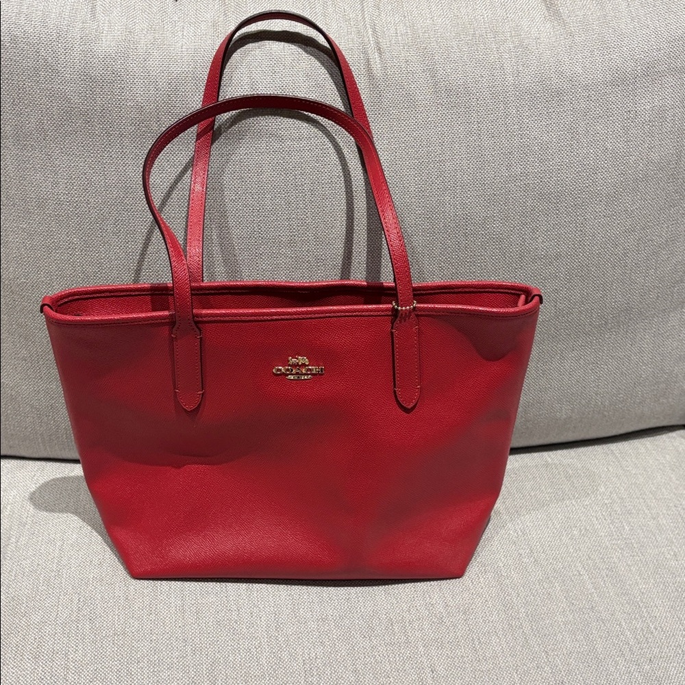 Coach Cherry Red Tote Bag